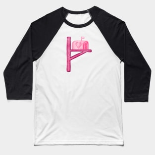 Valentine Mail Box Love Heart Baseball T-Shirt